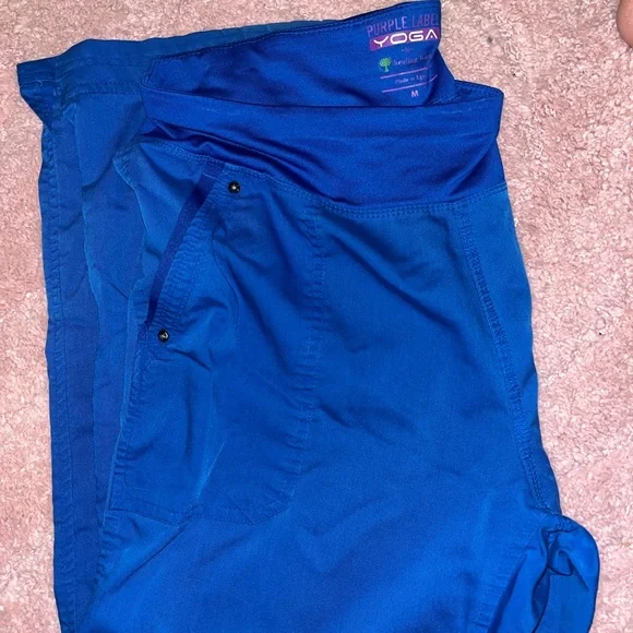 Purple Label Women's Tori Yoga Waistband Scrub Pant | Galaxy Blue - Picture 6 of 6